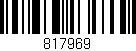 Código de barras (EAN, GTIN, SKU, ISBN): '817969'