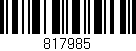 Código de barras (EAN, GTIN, SKU, ISBN): '817985'
