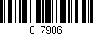 Código de barras (EAN, GTIN, SKU, ISBN): '817986'