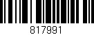 Código de barras (EAN, GTIN, SKU, ISBN): '817991'