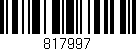 Código de barras (EAN, GTIN, SKU, ISBN): '817997'