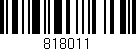 Código de barras (EAN, GTIN, SKU, ISBN): '818011'