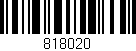 Código de barras (EAN, GTIN, SKU, ISBN): '818020'
