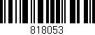 Código de barras (EAN, GTIN, SKU, ISBN): '818053'