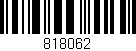 Código de barras (EAN, GTIN, SKU, ISBN): '818062'
