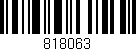 Código de barras (EAN, GTIN, SKU, ISBN): '818063'