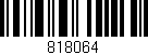 Código de barras (EAN, GTIN, SKU, ISBN): '818064'
