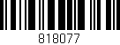 Código de barras (EAN, GTIN, SKU, ISBN): '818077'