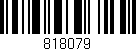 Código de barras (EAN, GTIN, SKU, ISBN): '818079'