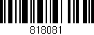 Código de barras (EAN, GTIN, SKU, ISBN): '818081'