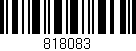 Código de barras (EAN, GTIN, SKU, ISBN): '818083'