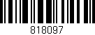 Código de barras (EAN, GTIN, SKU, ISBN): '818097'