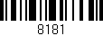 Código de barras (EAN, GTIN, SKU, ISBN): '8181'