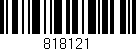 Código de barras (EAN, GTIN, SKU, ISBN): '818121'