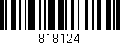 Código de barras (EAN, GTIN, SKU, ISBN): '818124'
