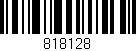 Código de barras (EAN, GTIN, SKU, ISBN): '818128'