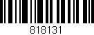 Código de barras (EAN, GTIN, SKU, ISBN): '818131'
