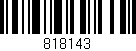 Código de barras (EAN, GTIN, SKU, ISBN): '818143'