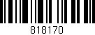 Código de barras (EAN, GTIN, SKU, ISBN): '818170'