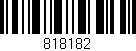 Código de barras (EAN, GTIN, SKU, ISBN): '818182'
