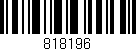 Código de barras (EAN, GTIN, SKU, ISBN): '818196'
