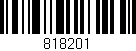 Código de barras (EAN, GTIN, SKU, ISBN): '818201'