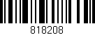 Código de barras (EAN, GTIN, SKU, ISBN): '818208'