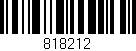 Código de barras (EAN, GTIN, SKU, ISBN): '818212'