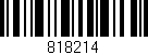 Código de barras (EAN, GTIN, SKU, ISBN): '818214'