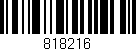 Código de barras (EAN, GTIN, SKU, ISBN): '818216'
