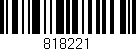 Código de barras (EAN, GTIN, SKU, ISBN): '818221'