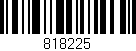 Código de barras (EAN, GTIN, SKU, ISBN): '818225'