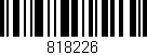 Código de barras (EAN, GTIN, SKU, ISBN): '818226'