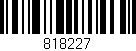 Código de barras (EAN, GTIN, SKU, ISBN): '818227'