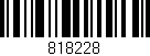 Código de barras (EAN, GTIN, SKU, ISBN): '818228'