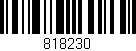Código de barras (EAN, GTIN, SKU, ISBN): '818230'