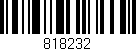 Código de barras (EAN, GTIN, SKU, ISBN): '818232'