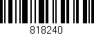 Código de barras (EAN, GTIN, SKU, ISBN): '818240'