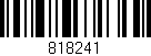 Código de barras (EAN, GTIN, SKU, ISBN): '818241'
