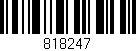 Código de barras (EAN, GTIN, SKU, ISBN): '818247'