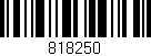 Código de barras (EAN, GTIN, SKU, ISBN): '818250'