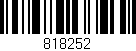 Código de barras (EAN, GTIN, SKU, ISBN): '818252'