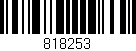 Código de barras (EAN, GTIN, SKU, ISBN): '818253'