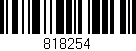 Código de barras (EAN, GTIN, SKU, ISBN): '818254'