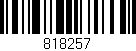 Código de barras (EAN, GTIN, SKU, ISBN): '818257'