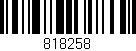 Código de barras (EAN, GTIN, SKU, ISBN): '818258'