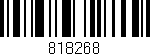 Código de barras (EAN, GTIN, SKU, ISBN): '818268'