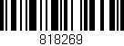 Código de barras (EAN, GTIN, SKU, ISBN): '818269'