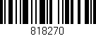 Código de barras (EAN, GTIN, SKU, ISBN): '818270'