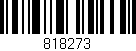 Código de barras (EAN, GTIN, SKU, ISBN): '818273'